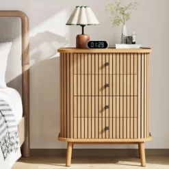 Fluted 4 Drawers Dresser, Tall Modern Chest Of Drawers, Bedroom Dressers With Drawers 15 Fluted 4 Drawers Dresser, Tall Modern Chest Of Drawers, Bedroom Dressers With Drawers -Garvee Sales GUEST 77d970e7 d390 4ddc 98ed a169a7206938