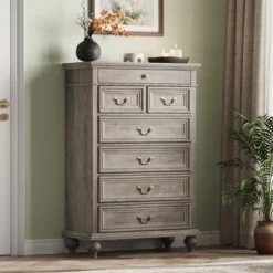 Farmhouse Tall Dresser For Bedroom With 7 Drawers, 50" Tall Large Wood Chest Of Drawers 15 Farmhouse Tall Dresser For Bedroom With 7 Drawers, 50" Tall Large Wood Chest Of Drawers -Garvee Sales GUEST 7842e7ad 1f04 4f3a bf1a 409bd29643b6