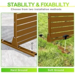 Metal Privacy Screen Outdoor 71"x47", Freestanding Decorative Privacy Fence Panel For Patio, Balcony, Deck, Garden, Indoor, Yellow 8 Metal Privacy Screen Outdoor 71"x47", Freestanding Decorative Privacy Fence Panel For Patio, Balcony, Deck, Garden, Indoor, Yellow -Garvee Sales GUEST 7b7f3063 eac6 41f8 bf60 c8d37fd1fdbf