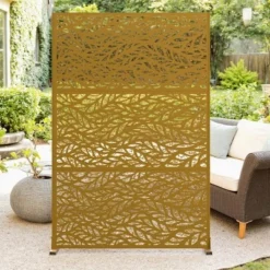 72" H Metal Privacy Screen For Outdoor, Freestanding Decorative Privacy Screen With Stable Base, Metal Fence Panel For Balcony Patio Garden 17 72" H Metal Privacy Screen For Outdoor, Freestanding Decorative Privacy Screen With Stable Base, Metal Fence Panel For Balcony Patio Garden -Garvee Sales GUEST 7bc30ce6 e2e0 41de 8ca3 b38a224cb1eb