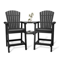 Outdoor Bar Height Adirondack Chairs With Connecting Tray, Balcony Chairs Recycled Poly Adirondack For Deck, Outdoor Tall Adirondack Chairs 13 Outdoor Bar Height Adirondack Chairs With Connecting Tray, Balcony Chairs Recycled Poly Adirondack For Deck, Outdoor Tall Adirondack Chairs -Garvee Sales GUEST 7d0cc02c 3c3e 48f2 923e b24ced191dc9