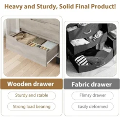 4 Dresser For Bedroom, 41.5" Tall Dresser, Freestanding Vertical Drawer Cabinet With Storage, Wooden Closet Storage Chest For Living Room, Entryway 10 4 Dresser For Bedroom, 41.5" Tall Dresser, Freestanding Vertical Drawer Cabinet With Storage, Wooden Closet Storage Chest For Living Room, Entryway -Garvee Sales GUEST 7f7acd78 ba3c 4ccf 992e 5f8f00e02fd5