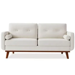 65" Loveseat Sofa, Mid Century Modern Couch Comfy Love Seat Couches, 2 Seater Deep Seat Couch Linen Upholstered Couches For Bedroom Small Space 15 65" Loveseat Sofa, Mid Century Modern Couch Comfy Love Seat Couches, 2 Seater Deep Seat Couch Linen Upholstered Couches For Bedroom Small Space -Garvee Sales GUEST 80e01090 0d1f 4e9f a0c7 7a58ed4accdd