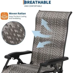 Adjustable Recliner Lounge Chair – 330lbs Capacity, Foldable Design With Wide Armrests For Poolside, Patio, Balcony (Blac -Garvee Sales GUEST 8131005a 6f88 4b74 8576 0b2564e3cc77