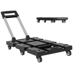 Portable Heavy Duty Folding Hand Truck 330lbs, 6 Wheels Collapsible Luggage Dolly Cart With 1 Elastic Ropes - Compact Trolley Cart For Easy Moving 12 Portable Heavy Duty Folding Hand Truck 330lbs, 6 Wheels Collapsible Luggage Dolly Cart With 1 Elastic Ropes - Compact Trolley Cart For Easy Moving -Garvee Sales GUEST 8241ca13 0ae2 4edd 9b0c c112c781412e