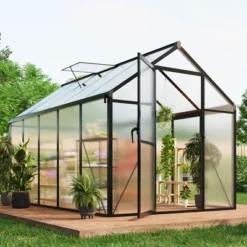 Garvee Walk-In Greenhouse With Polycarbonate Panels, Aluminum Frame, Quick Setup, Roof Vent, Outdoor Garden Greenhouse 19 Garvee Walk-In Greenhouse With Polycarbonate Panels, Aluminum Frame, Quick Setup, Roof Vent, Outdoor Garden Greenhouse -Garvee Sales GUEST 824bd4c8 02b6 4647 afa0 5d934169cc1e