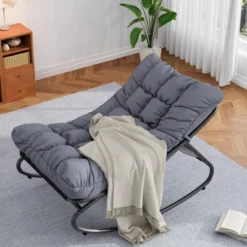 Patio Rocking Chair With Thick Cushion, Comfy Indoor/Outdoor Lounge Rocker For Porch, Garden, Living Room 19 Patio Rocking Chair With Thick Cushion, Comfy Indoor/Outdoor Lounge Rocker For Porch, Garden, Living Room -Garvee Sales GUEST 8372f7f2 7e79 42a7 9cdd 4bad5d718812