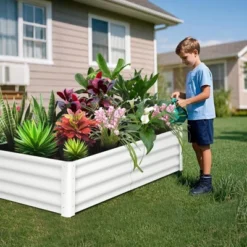 Garvee 2 Pack Raised Garden Bed, 6x3x1.5FT Galvanized Raised Bed, Outdoor Planter Beds With Safety Edge And Open Base For Vegetables Flowers -Garvee Sales GUEST 855dfe20 58ce 4238 a62c 6980064af413