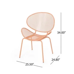 2pcs Outdoor Chairs, Shell Shaped Seats Dining Chair With Round Backrest, Patio Metal Bistro Chair, Weather-resistant Armless Chairs 8 2pcs Outdoor Chairs, Shell Shaped Seats Dining Chair With Round Backrest, Patio Metal Bistro Chair, Weather-resistant Armless Chairs -Garvee Sales GUEST 85921d03 940f 49f7 a668 379d648dcd1d