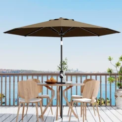 9' Outdoor Patio Umbrella, Outdoor Table Umbrella, Yard Umbrella, Market Umbrella With 8 Sturdy Ribs, Push Button Tilt And Crank 30 9' Outdoor Patio Umbrella, Outdoor Table Umbrella, Yard Umbrella, Market Umbrella With 8 Sturdy Ribs, Push Button Tilt And Crank -Garvee Sales GUEST 86ab54f2 a899 474f b457 00999a128ec4