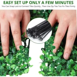 12PCS 10"x10" Grass Wall Artificial Boxwood Panels Wall Hedge Decor With Zip Ties 9 12PCS 10"x10" Grass Wall Artificial Boxwood Panels Wall Hedge Decor With Zip Ties -Garvee Sales GUEST 8759d7de 8b45 49fe b3d1 0fc991946437 3