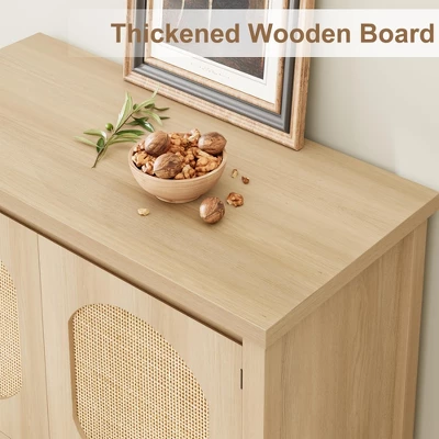 Farmhouse Console Table, Sofa Table With 2-Door, Entryway Table With Storage Shelf, Hallway Table 2 Farmhouse Console Table, Sofa Table With 2-Door, Entryway Table With Storage Shelf, Hallway Table - Image 2