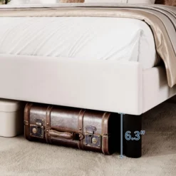 Full Size Upholstered Platform Bed Frame With 3 XL Storage Drawers - Wood Slat Support, No Box Spring Needed, Quiet & Sturdy Design 13 Full Size Upholstered Platform Bed Frame With 3 XL Storage Drawers - Wood Slat Support, No Box Spring Needed, Quiet & Sturdy Design -Garvee Sales GUEST 89395aab 0e66 4daf afdb 9f00bc0e9732 1