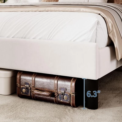 Full Size Upholstered Platform Bed Frame With 3 XL Storage Drawers - Wood Slat Support, No Box Spring Needed, Quiet & Sturdy Design 6 Full Size Upholstered Platform Bed Frame With 3 XL Storage Drawers - Wood Slat Support, No Box Spring Needed, Quiet & Sturdy Design - Image 6