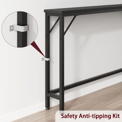 Narrow Console Table, 39.3" Small Entryway Table, Thin Sofa Table 2 Narrow Console Table, 39.3" Small Entryway Table, Thin Sofa Table - Image 2