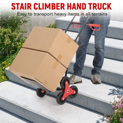 Stair Climbing Dolly, 330 Lbs Weight Capacity, Foldable Hand Truck With 6 Rubber Wheels 6 Stair Climbing Dolly, 330 Lbs Weight Capacity, Foldable Hand Truck With 6 Rubber Wheels - Image 6