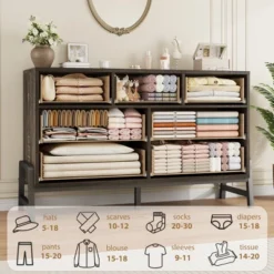 7 Dresser For Bedroom, 52" Wide Dresser, Wide Drawer With Storage Freestanding, Wooden Storage Chest For Living Room, Bedroom 13 7 Dresser For Bedroom, 52" Wide Dresser, Wide Drawer With Storage Freestanding, Wooden Storage Chest For Living Room, Bedroom -Garvee Sales GUEST 89ef4cb8 9e3d 4726 bd9f a11b9301e5b9