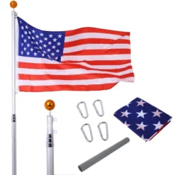 Telescopic Flag Pole Kit, Sectional Flag Pole Kit, Extra Thick Heavy Duty Aluminum Flagpole, Outdoor Inground Flag Poles With Topper Balls 13 Telescopic Flag Pole Kit, Sectional Flag Pole Kit, Extra Thick Heavy Duty Aluminum Flagpole, Outdoor Inground Flag Poles With Topper Balls -Garvee Sales GUEST 8abe44f3 b8dc 4e8b 9282 f5bd46892ea6