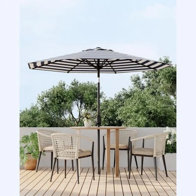 9FT Outdoor Patio Umbrella, Outdoor Table Umbrella, With Push Button Tilt And Crank, 8 Sturdy Ribs UV Protection Waterproof For Garden 6 9FT Outdoor Patio Umbrella, Outdoor Table Umbrella, With Push Button Tilt And Crank, 8 Sturdy Ribs UV Protection Waterproof For Garden - Image 6