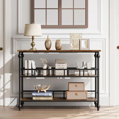 Whizmax Console Table, 3-Tier Sofa Tables Narrow Entryway Table With Storage For Living Room, Foyer, Bedroom 2 Whizmax Console Table, 3-Tier Sofa Tables Narrow Entryway Table With Storage For Living Room, Foyer, Bedroom - Image 2