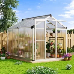 Whizmax 6' X 8' Greenhouse, Upgraded Polycarbonate Green House With Vent, Aluminum Frame, Greenhouses For Outdoors For Yard, Garden, Hobby 15 Whizmax 6' X 8' Greenhouse, Upgraded Polycarbonate Green House With Vent, Aluminum Frame, Greenhouses For Outdoors For Yard, Garden, Hobby -Garvee Sales GUEST 8e88a137 8f96 41d8 8e54 3d239d57cba4