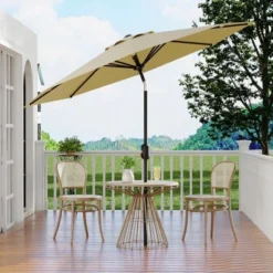 9ft Patio Umbrella With Crank & Tilt – 8-Rib Water-Resistant Outdoor Table Umbrella For Pool, Deck, Garden & Yard 11 9ft Patio Umbrella With Crank & Tilt – 8-Rib Water-Resistant Outdoor Table Umbrella For Pool, Deck, Garden & Yard -Garvee Sales GUEST 8f124a50 d618 4caf abd2 eb94173f55a7