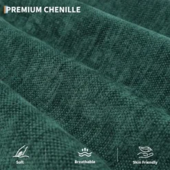 89" Chenille Futon Sofa Bed, Modern Convertible Sleeper Couch With Adjustable Backrest & Armrests, 3-Seat Sofa With 2 Pillows For Apartment -Garvee Sales GUEST 90143e48 41b3 478d b554 8299dc9c1b0b