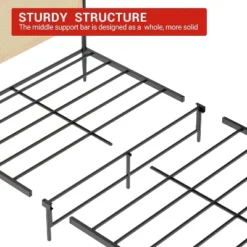 Full/Queen Size Boho Bed Frame With Rattan Headboard & Wood Footboard, Under Bed Storage, No Box Spring Needed, Noise-Free Design -Garvee Sales GUEST 9051b4ef 474d 448c 9677 248483f7704b