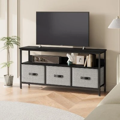 Dresser TV Stand, Entertainment Center With Storage, 55 Inch TV Stand For Bedroom Small TV Stand Dresser With Drawers And Shelves For Living Room 8 Dresser TV Stand, Entertainment Center With Storage, 55 Inch TV Stand For Bedroom Small TV Stand Dresser With Drawers And Shelves For Living Room - Image 8