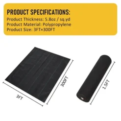 Heavy Duty Weed Barrier Landscape Fabric, 5 Oz Commercial Road Fabric For Weed Control, Ground Cover, Gardening Mat 12 Heavy Duty Weed Barrier Landscape Fabric, 5 Oz Commercial Road Fabric For Weed Control, Ground Cover, Gardening Mat -Garvee Sales GUEST 9190bc6f 7972 46c8 99d7 d35e39e96399
