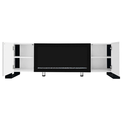 68" Fireplace TV Stand For TVs UP To 78", Electric Fireplace Media Entertainment Center, Modern TV Console Table With Storage For Living Room 8 68" Fireplace TV Stand For TVs UP To 78", Electric Fireplace Media Entertainment Center, Modern TV Console Table With Storage For Living Room - Image 8