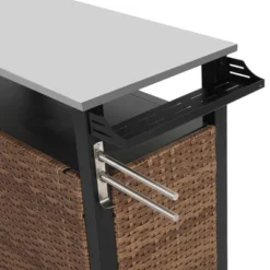 Outdoor Wicker Bar Cart, Kitchen Island Grill Table With Wheel,Rolling Buffet Serving Cart With Stainless Steel Top For Porch Garden Poolside 12 Outdoor Wicker Bar Cart, Kitchen Island Grill Table With Wheel,Rolling Buffet Serving Cart With Stainless Steel Top For Porch Garden Poolside -Garvee Sales GUEST 93aa6920 0084 413d b34a 0f838228a1fa