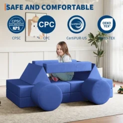 Kids Couch For Building Fort Toy,13pcs DIY Toddler Sofa,Velvet Toddler Futon Sofa Bed For Playroom, Bedroom,Grey 11 Kids Couch For Building Fort Toy,13pcs DIY Toddler Sofa,Velvet Toddler Futon Sofa Bed For Playroom, Bedroom,Grey -Garvee Sales GUEST 9443da44 8046 4fa7 b7ad a4f87f200133