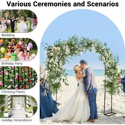 Metal Garden Arch Trellis, Flower Rack Climbing Arbor Flower Rack, Iron Plant Rack For Flower, Climbing Vine Vegetable, Fruit And Lawn 5 Metal Garden Arch Trellis, Flower Rack Climbing Arbor Flower Rack, Iron Plant Rack For Flower, Climbing Vine Vegetable, Fruit And Lawn - Image 5