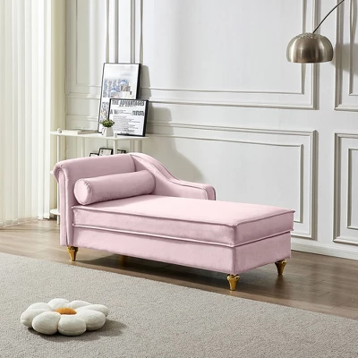 Upholstery Chaise Lounge Chair With Storage, Modern Velvet Arm Chaise Lounge, Sleeper Lounge Sofa Couch For Bedroom Office Living Room 10 Upholstery Chaise Lounge Chair With Storage, Modern Velvet Arm Chaise Lounge, Sleeper Lounge Sofa Couch For Bedroom Office Living Room - Image 10