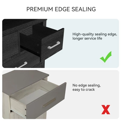 Whizmax Dresser For Bedroom With 7 Drawers, Modern Chest Of Drawers Closet With Metal Handle, Wooden Dresser Organizer, For Bedroom, Living Room 7 Whizmax Dresser For Bedroom With 7 Drawers, Modern Chest Of Drawers Closet With Metal Handle, Wooden Dresser Organizer, For Bedroom, Living Room - Image 7