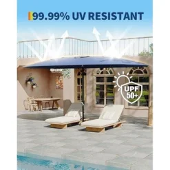 13FT Large Patio Umbrella Double-Sided Outdoor Umbrellas With Fade Resistant Canopy 9 13FT Large Patio Umbrella Double-Sided Outdoor Umbrellas With Fade Resistant Canopy -Garvee Sales GUEST 95a8085b 6d77 4476 95cb 2ac91feb11de