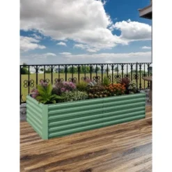 8x4x2ft Galvanized Raised Garden Bed,Deep Root Planter Box For Vegetables,Flowers,Herbs-Large Metal Raised Garden Bed Kit Outdoor,Green 15 8x4x2ft Galvanized Raised Garden Bed,Deep Root Planter Box For Vegetables,Flowers,Herbs-Large Metal Raised Garden Bed Kit Outdoor,Green -Garvee Sales GUEST 95bff2cc 4be0 4731 b260 2fd0bd229e2f