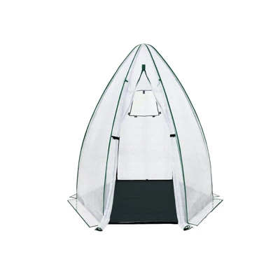 Portable Greenhouse For Outdoor Plants, Heavy Duty Hexagonal Green House With PE Cover, Zippered Door & Mesh Window, Plant Protector For Vegetables 6 Portable Greenhouse For Outdoor Plants, Heavy Duty Hexagonal Green House With PE Cover, Zippered Door & Mesh Window, Plant Protector For Vegetables - Image 6