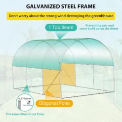 Walking In Tunnel Tent Galvanized Frame Waterproof Greenhouse -Garvee Sales GUEST 964e5645 fbb2 4229 bad1 ec1555c13481
