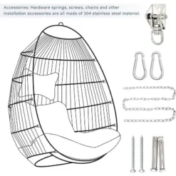 Outdoor Garden Rattan Egg Swing Chair Hanging Chair For Patio, Porch, Bedroom, Garden, Courtyard, Balcony 15 Outdoor Garden Rattan Egg Swing Chair Hanging Chair For Patio, Porch, Bedroom, Garden, Courtyard, Balcony -Garvee Sales GUEST 96e686e4 2636 4da6 b330 baf8109c8da7