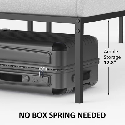 Full Metal Platform Bed Frame With Storage Drawers Steel Slat Support - No Box Spring Needed, Mattress Foundation, Heavy Duty, Easy Assembly 3 Full Metal Platform Bed Frame With Storage Drawers Steel Slat Support - No Box Spring Needed, Mattress Foundation, Heavy Duty, Easy Assembly - Image 3