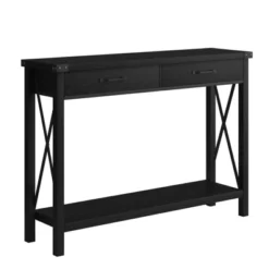 43" Console Table With Drawers, 2-Tier Farmhouse Narrow Entryway Table , Sofa Table, Console Tables For Entryway -Garvee Sales GUEST 972461f6 4f45 4c06 a40e b4c3aadb5136