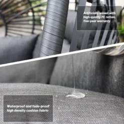 Outdoor Egg Chair, Hanging Egg Chair With Big Size Seat, Cushion, Large Base, Handcraft Weaving Swing Egg Chair For Courtyard, Garden 12 Outdoor Egg Chair, Hanging Egg Chair With Big Size Seat, Cushion, Large Base, Handcraft Weaving Swing Egg Chair For Courtyard, Garden -Garvee Sales GUEST 97d4ae54 b8e7 400b 8c5b b014ea1db7af