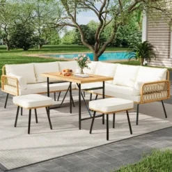 Wicker Patio Bistro Sets Outdoor Conversation Sets With Side Table And Rattan Chairs, Patio Furniture Set For Apartment, Backyard, Porch 22 Wicker Patio Bistro Sets Outdoor Conversation Sets With Side Table And Rattan Chairs, Patio Furniture Set For Apartment, Backyard, Porch -Garvee Sales GUEST 98b64618 508b 436e a249 aadfbe811f46