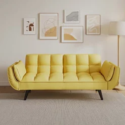 Living Room Sofa, 57" Sofa Couch With Two Armrests Throw Pillow, Tufted Seat Cushion,Comfortable Fit Sofa For Apartment Bedroom Small Space -Garvee Sales GUEST 9972cb4a ac24 4867 ae82 45f34fcab374