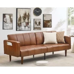 75" Futon Sofa Bed, Mid-Century Modern Futon Couch, Convertible Sleeper Sofa With Adjustable Backrest, Loveseat 10 75" Futon Sofa Bed, Mid-Century Modern Futon Couch, Convertible Sleeper Sofa With Adjustable Backrest, Loveseat -Garvee Sales GUEST 9b446bdb 0e24 49b3 bfba 334d8512c22c