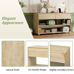 58" Entryway Console Table With 2 Drawers, 3 Tier Narrow Long Sofa Table, Behind Couch Console Table For Living Room Foyer And Hallway 11 58" Entryway Console Table With 2 Drawers, 3 Tier Narrow Long Sofa Table, Behind Couch Console Table For Living Room Foyer And Hallway -Garvee Sales GUEST 9b4f399f 4178 4c9c b431 1ba74dd2848e