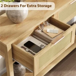 Entryway Table With 2 Drawers, Console Table For Entryway, Wooden Sofa Table With Storage, Boho Console Table For Living Room, Hallway Foyer Table 11 Entryway Table With 2 Drawers, Console Table For Entryway, Wooden Sofa Table With Storage, Boho Console Table For Living Room, Hallway Foyer Table -Garvee Sales GUEST 9bed60f7 a129 43d5 8910 2516c1c1d94c