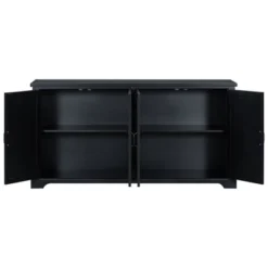 Country Style Wooden Sideboard With Pine Doors And Legs, 4 Metal Handles, For Hallway Entryway Living Room Dining Room -Garvee Sales GUEST 9ca8a259 90df 4e3a 9a78 9ec8e5c16e2b